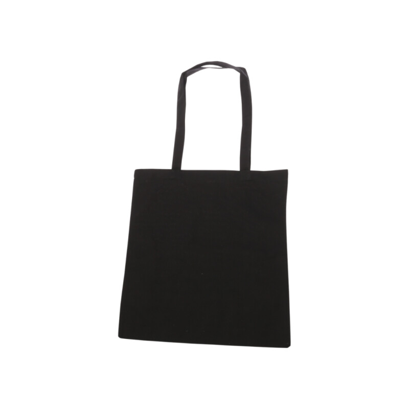 Torba Bawełniana 38 × 42z długim uchem czarna