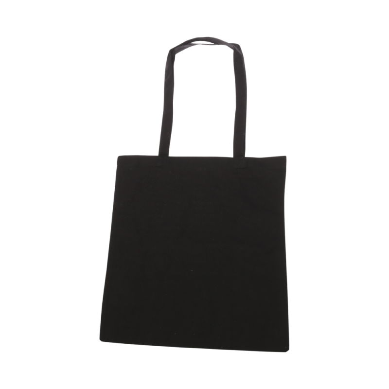Torba Bawełniana 38 × 42z długim uchem czarna