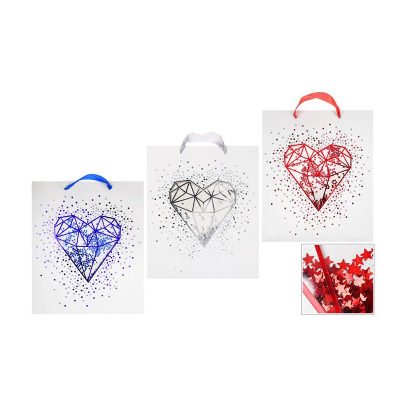Torebka prezentowa HEART 270 × 320 × 110 mm