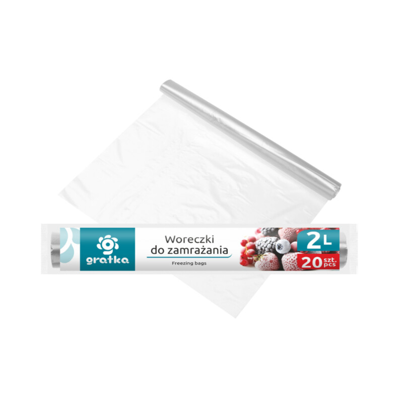 Woreczki do zamrażania 2 l 20 × 28 cm, 20 szt. GRATKA
