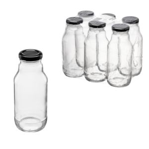 Butelka 330 ml z zakrętką fi43 6 szt.