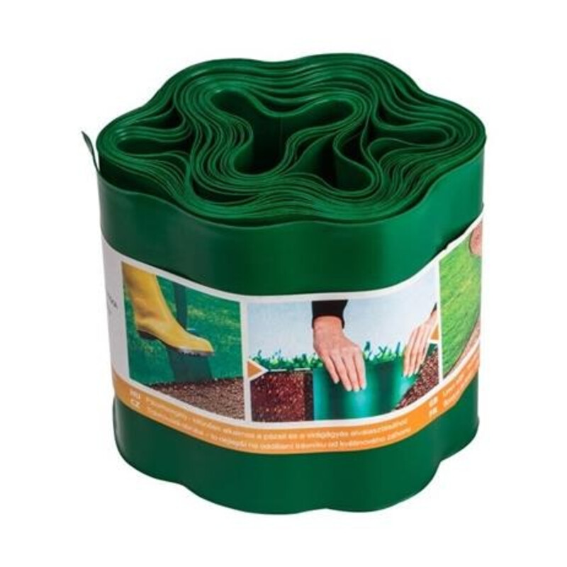 Obrzeże ogrodowe 15 cm x 9 m zielone 30-002