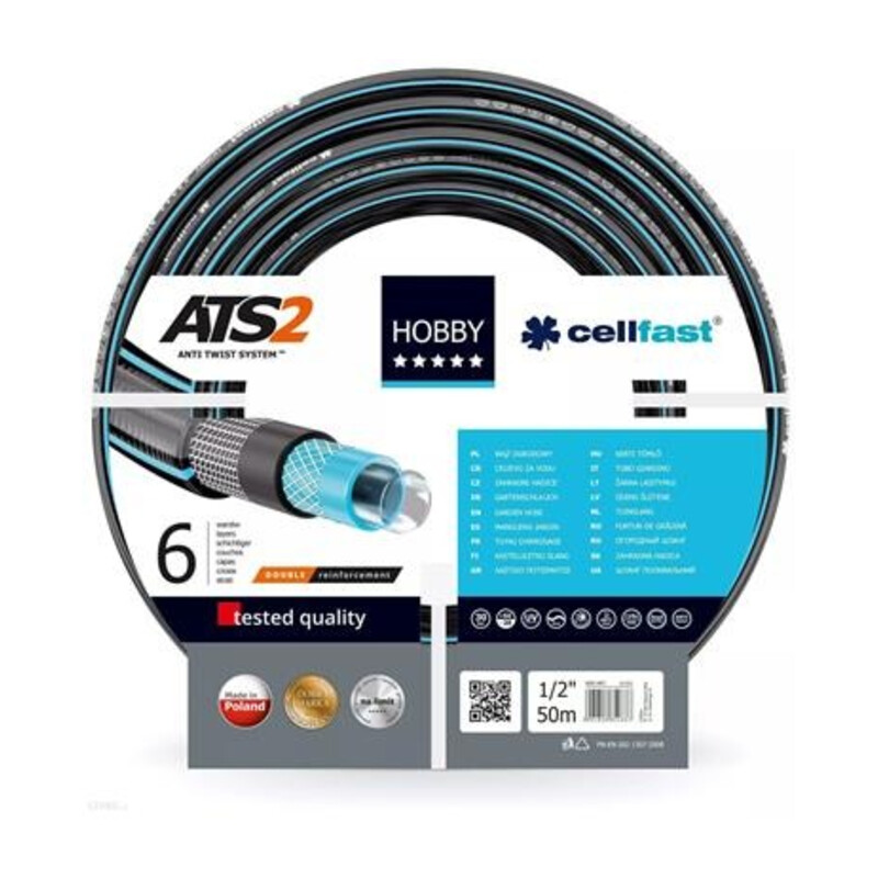 Wąż ogrodowy hobby ats 1/2" 50 mb 16-201
