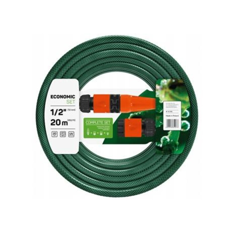 Zestaw Zraszający Economic /wąż ogrodowy Economic 1/2" 20 mb + końcówki/ 10-100