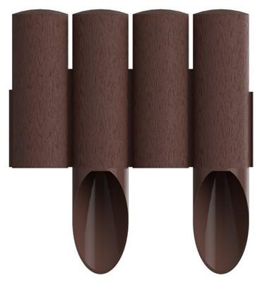 Palisada ogrodowa 4 elementowa standard 14.5 cm x 2.3 mb brązowa 34-041