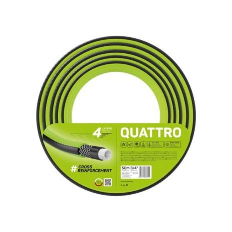 Wąż ogrodowy 4 warstwowy quattro 3/4" 50mb 10-073