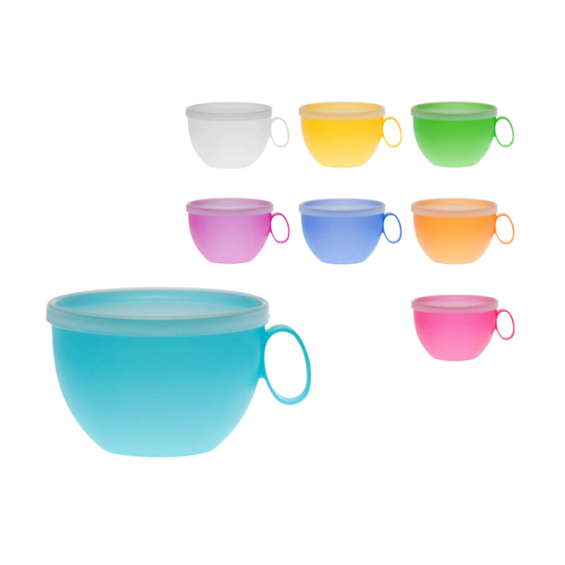 Kubek z pokrywką COLORS 550 ml