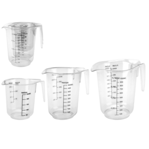 Dzbanek z miarką zestaw 3 szt. (0, 25 l, 0, 5 l, 1 l) art.
