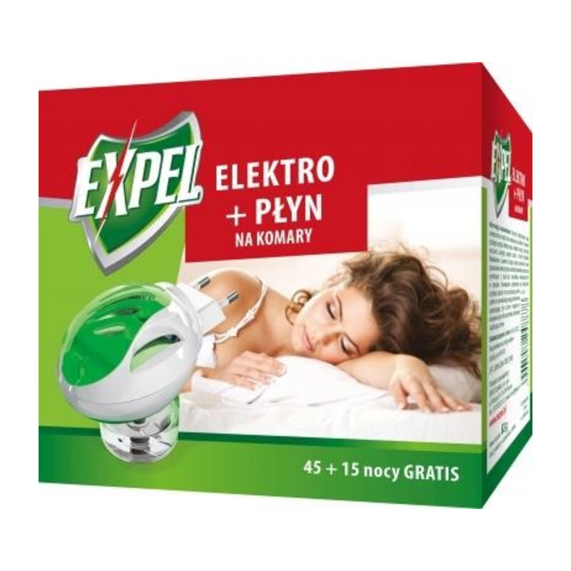 EXPEL-elektro + płyn na komary 60 nocy