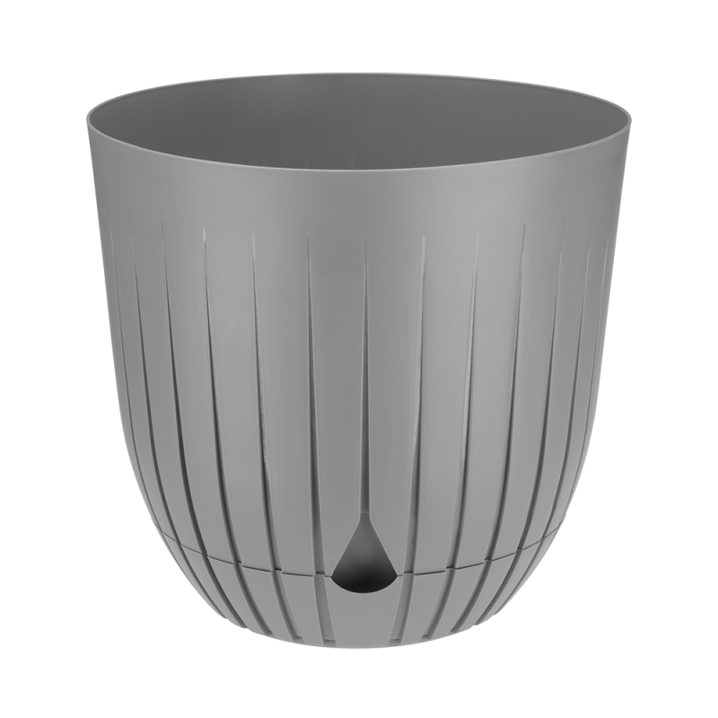 Doniczka Britta 16 cm – kolor szary