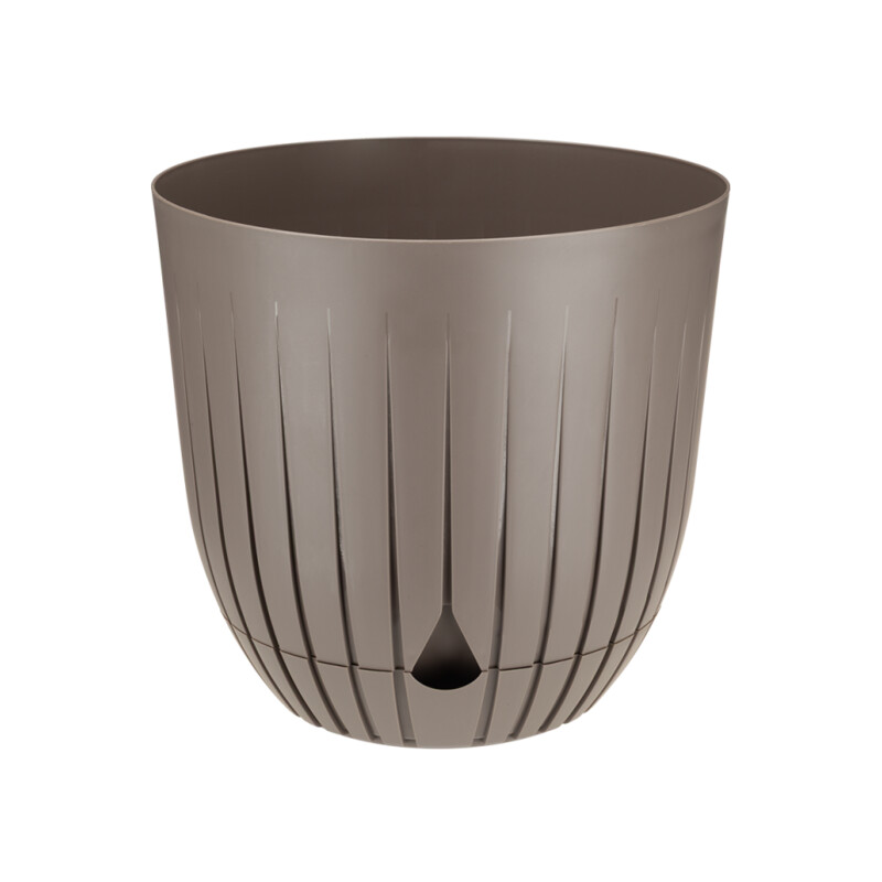 Doniczka Britta 16 cm – kolor taupe