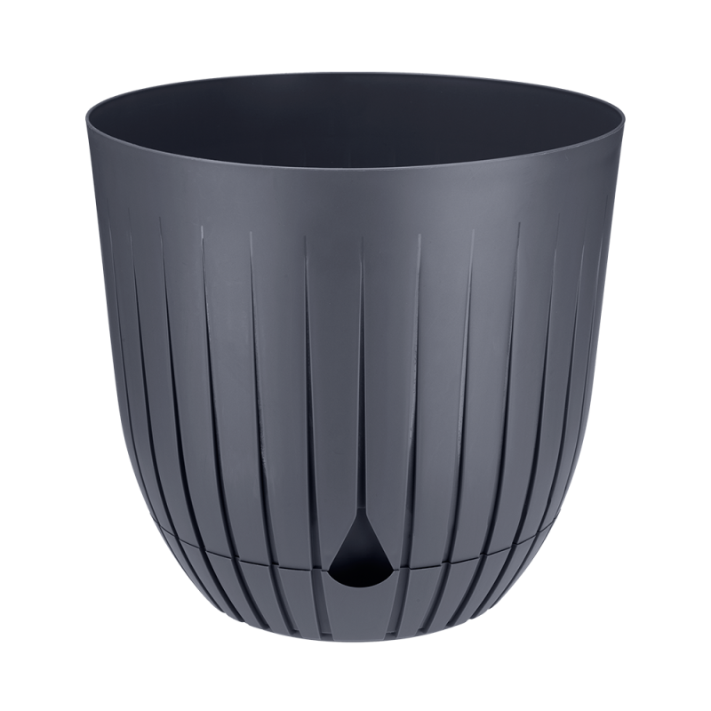 Doniczka Britta 21 cm – kolor antracytowy