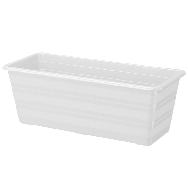 Doniczka balkonowa Draco 40 cm – kolor biały