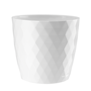 Doniczka Cristal 12 cm – kolor biały