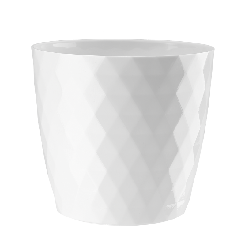 Doniczka Cristal 12 cm – kolor biały