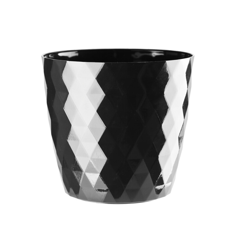 Doniczka Cristal 18 cm – kolor czarny