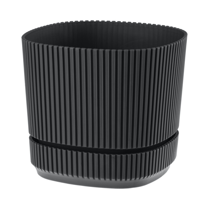 Doniczka Pera 13 cm – kolor antracytowy