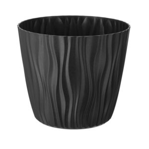 Doniczka Sahara 14 cm – kolor antracytowy