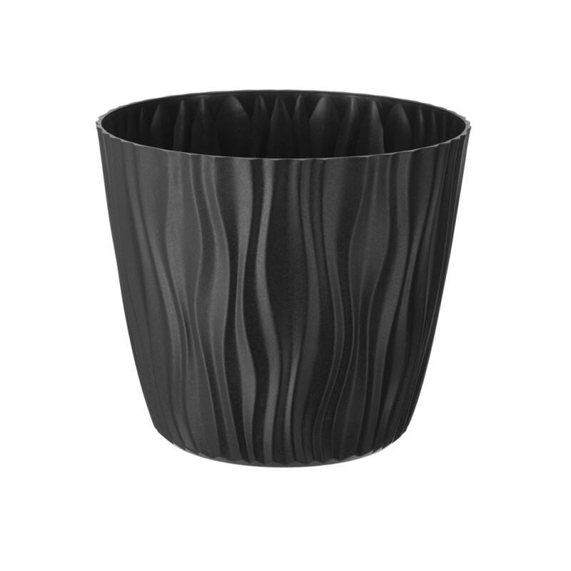 Doniczka Sahara 14 cm – kolor antracytowy