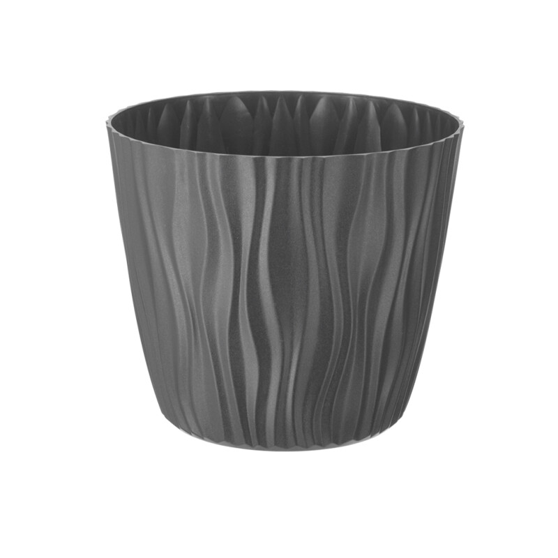 Doniczka Sahara 14 cm – kolor szary