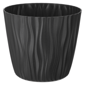 Doniczka Sahara 18 cm – kolor antracytowy