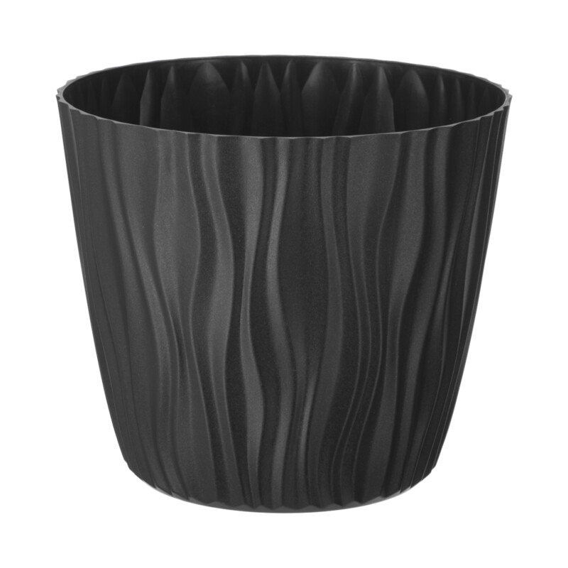 Doniczka Sahara 18 cm – kolor antracytowy