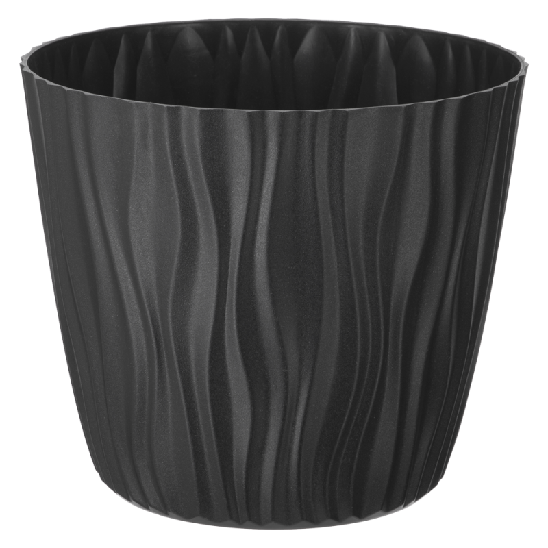 Doniczka Sahara 18 cm – kolor antracytowy