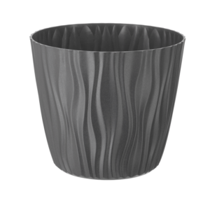 Doniczka Sahara 18 cm – kolor szary