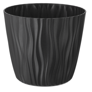 Doniczka Sahara 22 cm – kolor antracytowy