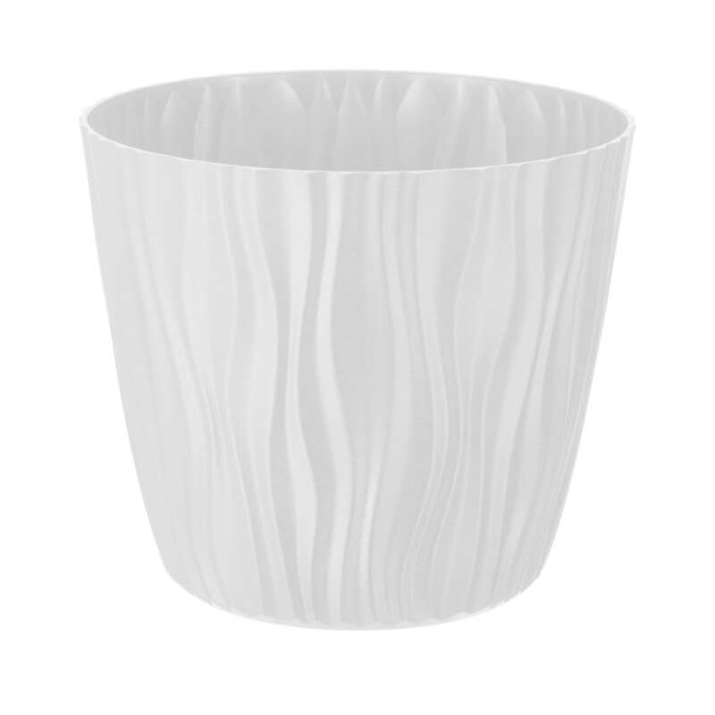 Doniczka Sahara 22 cm – kolor biały
