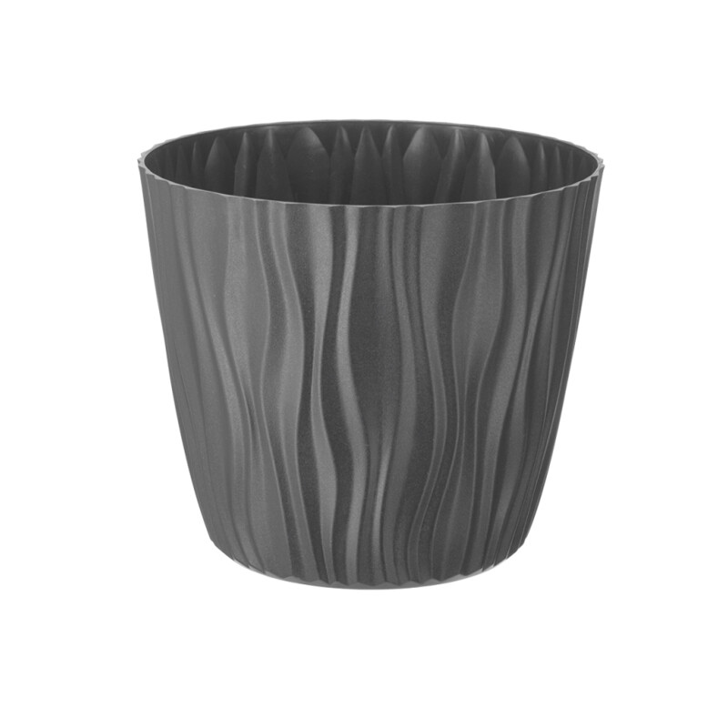 Doniczka Sahara 22 cm – kolor szary