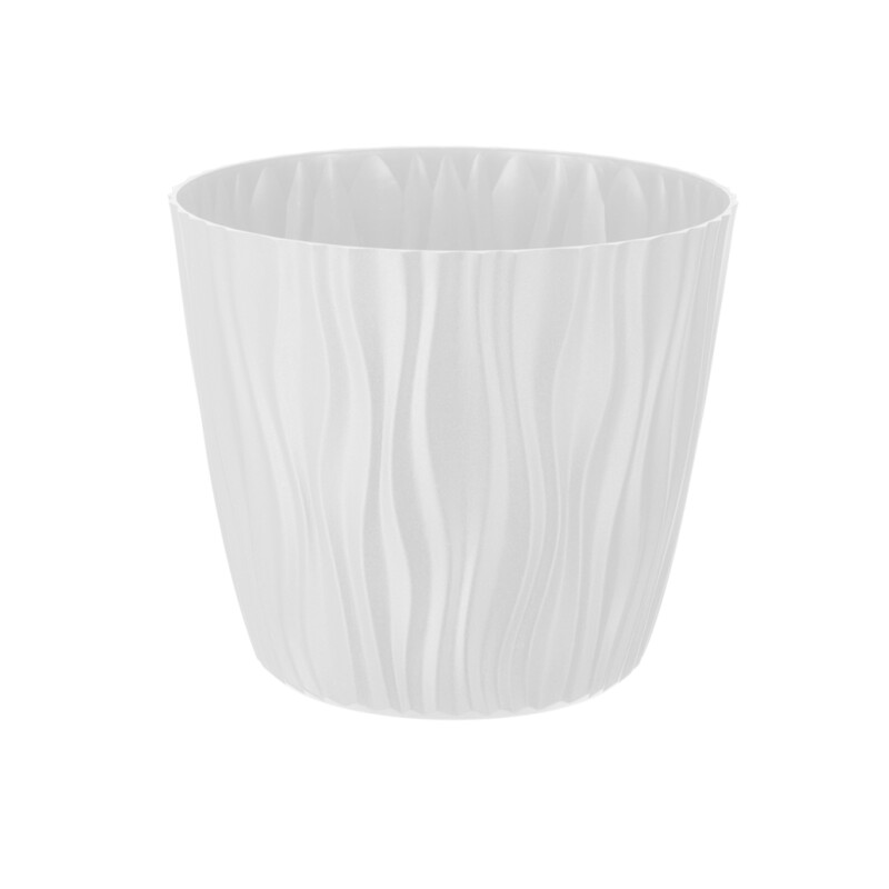 Doniczka Sahara 28 cm – kolor biały