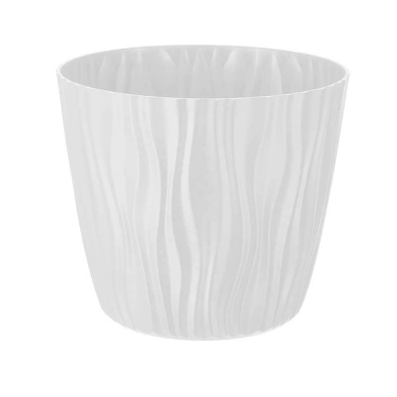 Doniczka Sahara 28 cm – kolor biały