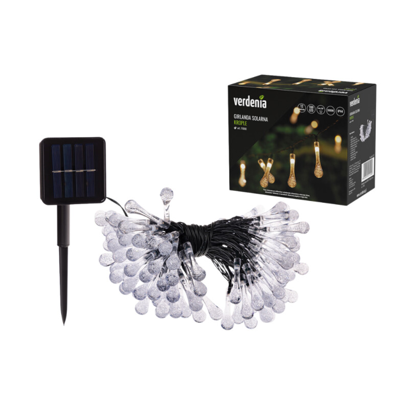 Girlanda solarna KROPLE 100 LED 12 m