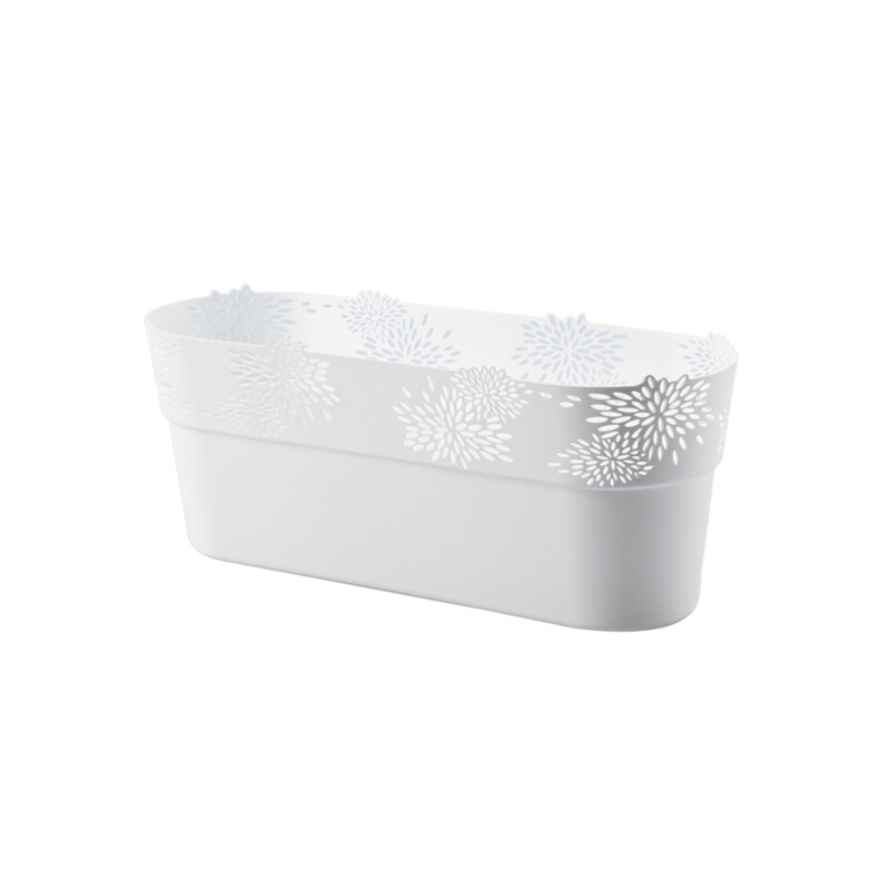 Osłonka owalna Aster 32 cm – kolor biały