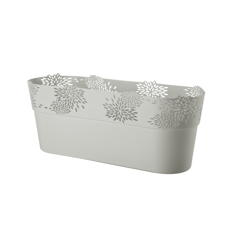 Osłonka owalna Aster 32 cm – kolor szary