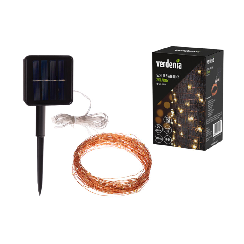 Solarny sznur świetlny 200 LED 22 m