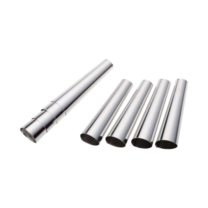 Komplet foremek do rurek PLATINO 9 cm 8 szt.