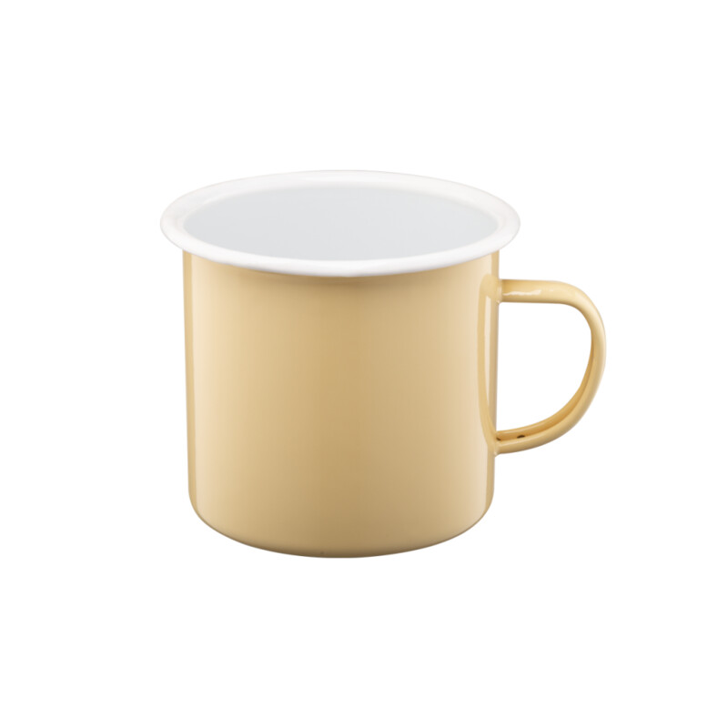 Kubek emaliowany ROBERTO 10 cm / 0,75 l żółty