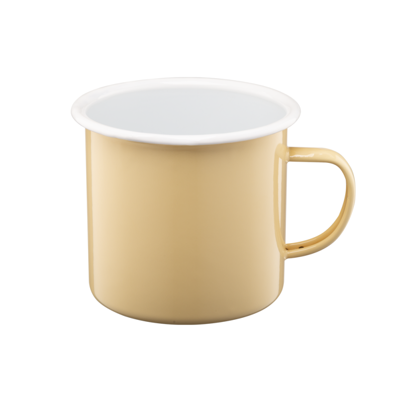 Kubek emaliowany ROBERTO 10 cm / 0,75 l żółty