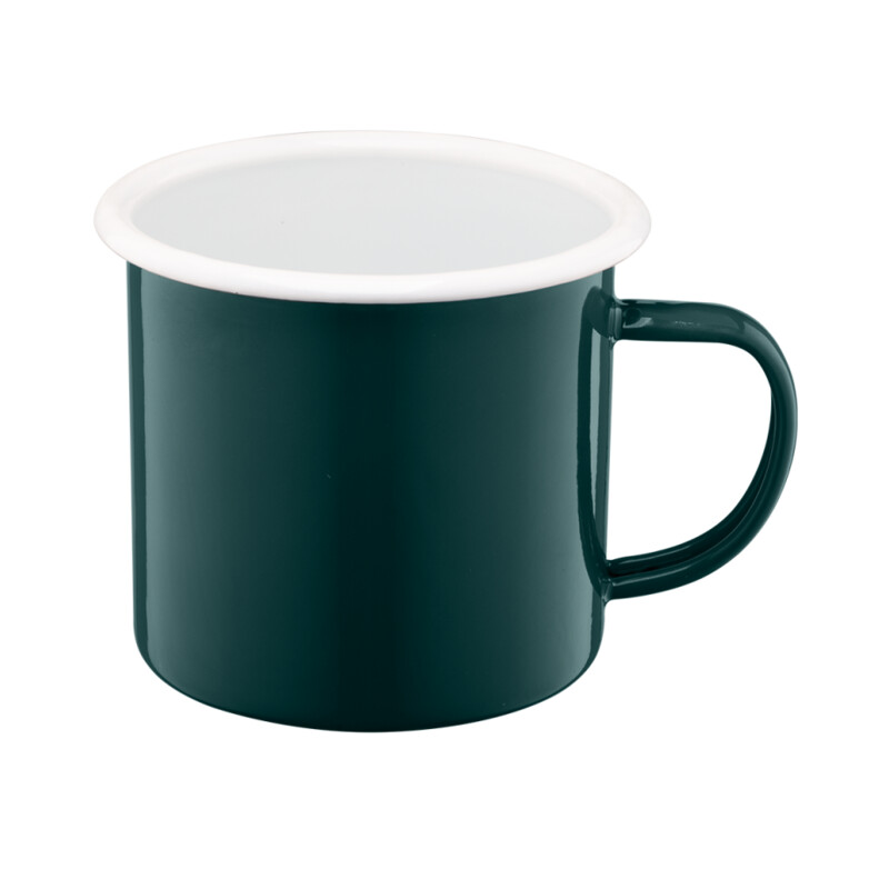 Kubek emaliowany ROBERTO 12 cm / 1,2 l zielony