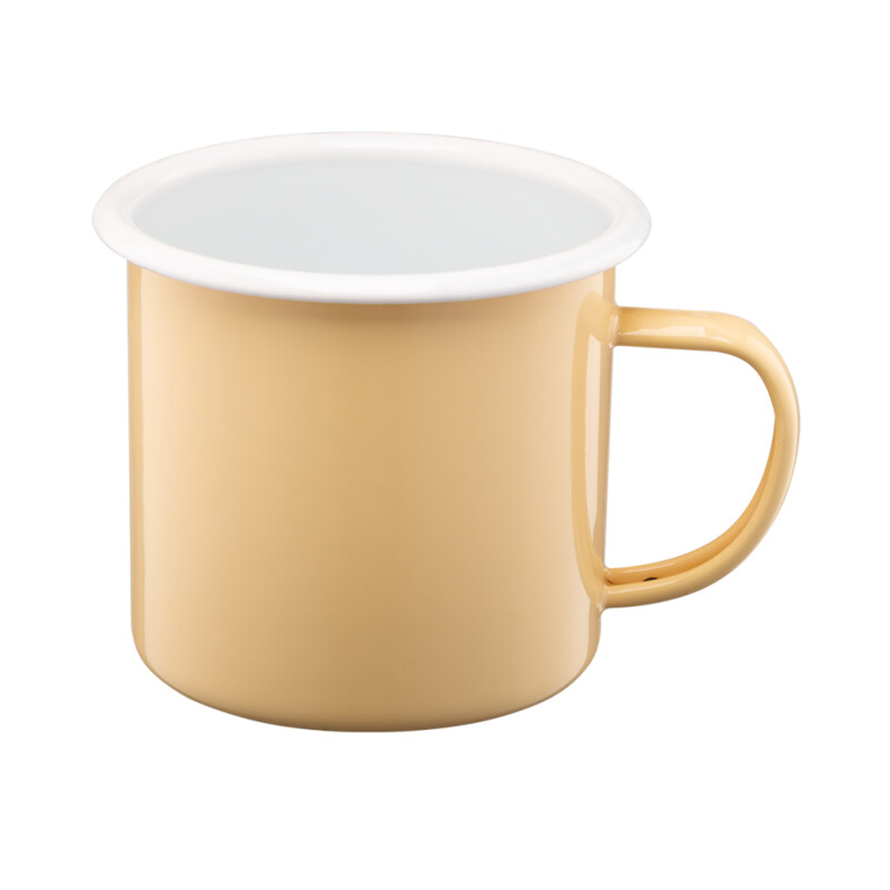 Kubek emaliowany ROBERTO 12 cm / 1,2 l żółty