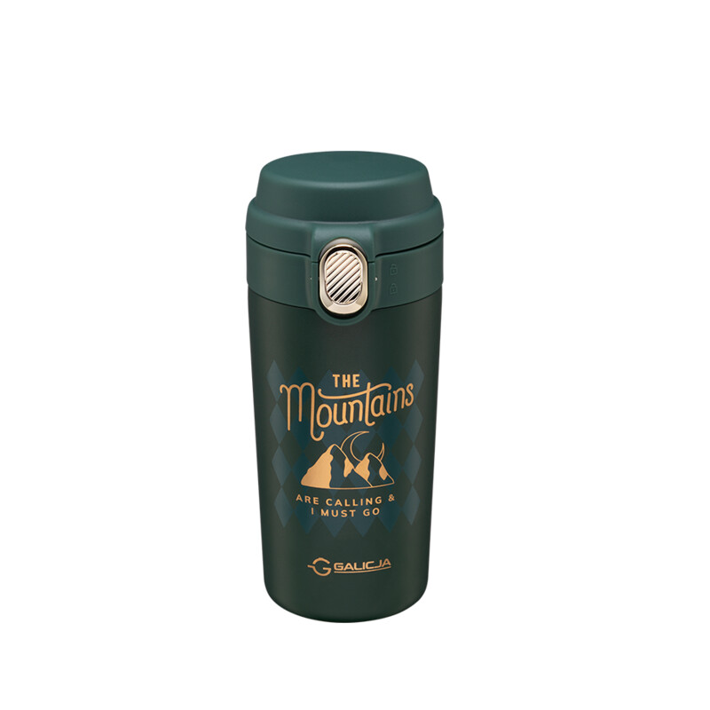 Kubek termiczny MOUNTAINS 350 ml zielony