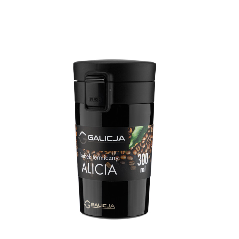 Kubek termiczny ALICIA 300 ml czarny