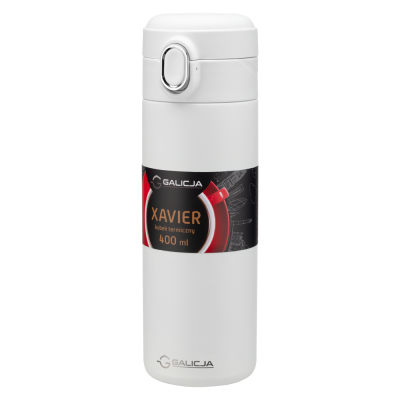 Kubek termiczny XAVIER 400 ml biały