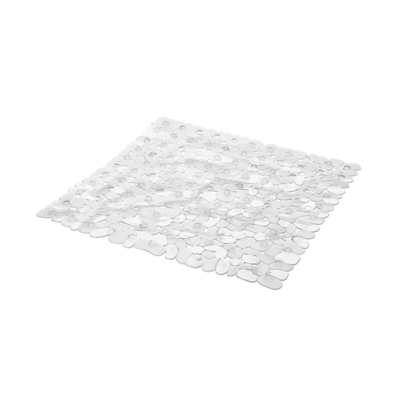 Mata łazienkowa PEBBLE 53 × 53 cm transparent