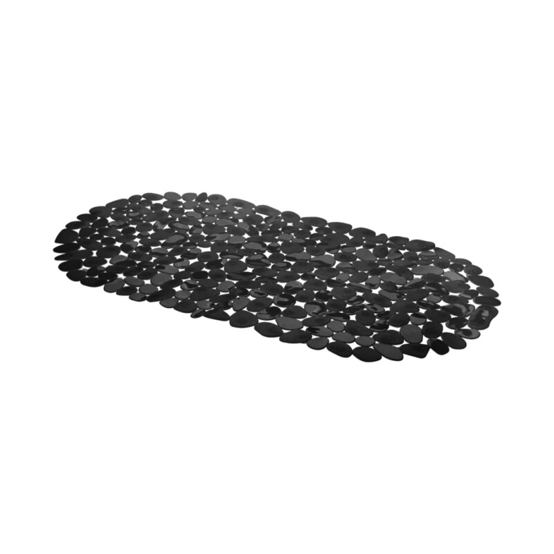 Mata łazienkowa PEBBLE 35 × 68 cm czarny
