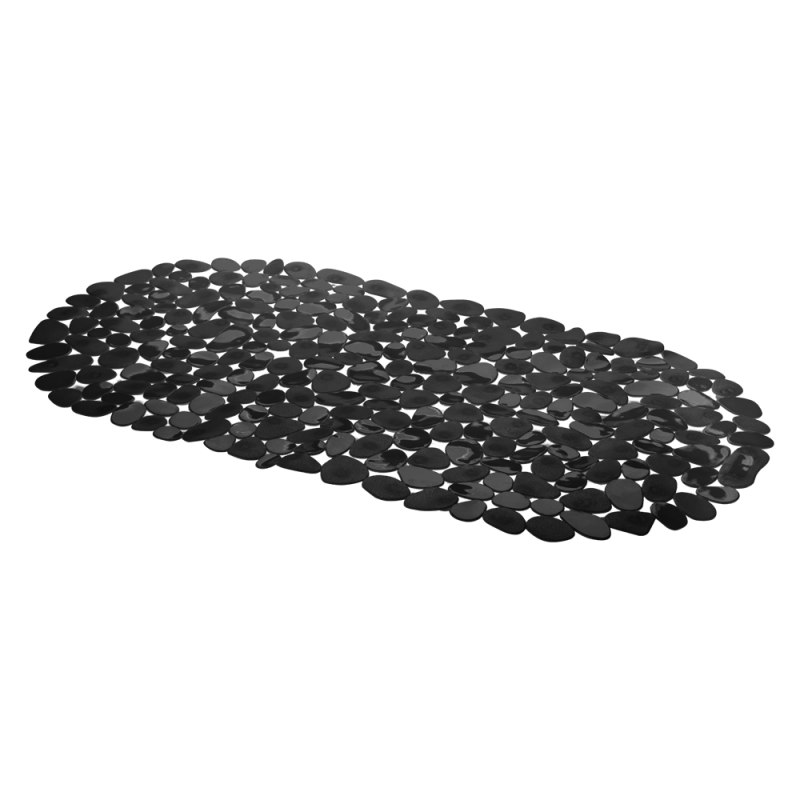 Mata łazienkowa PEBBLE 35 × 68 cm czarny