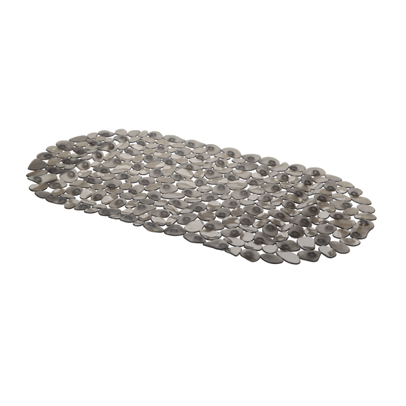 Mata łazienkowa PEBBLE 35 × 68 cm szary transparent