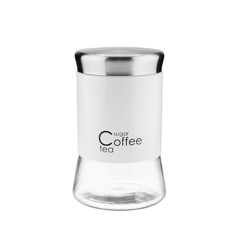 Pojemnik szklany GRENO 1000 ml biały